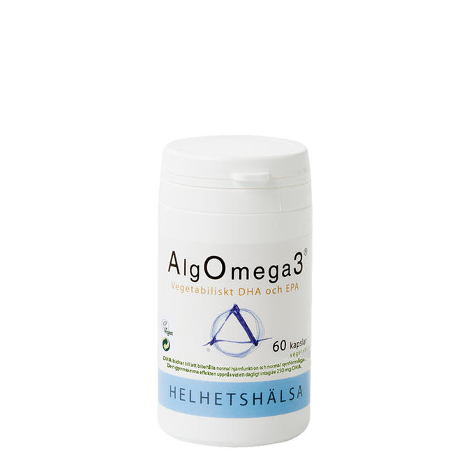 AlgOmega3 Kallpressad 60 kapslar algolja vegansk omega-3