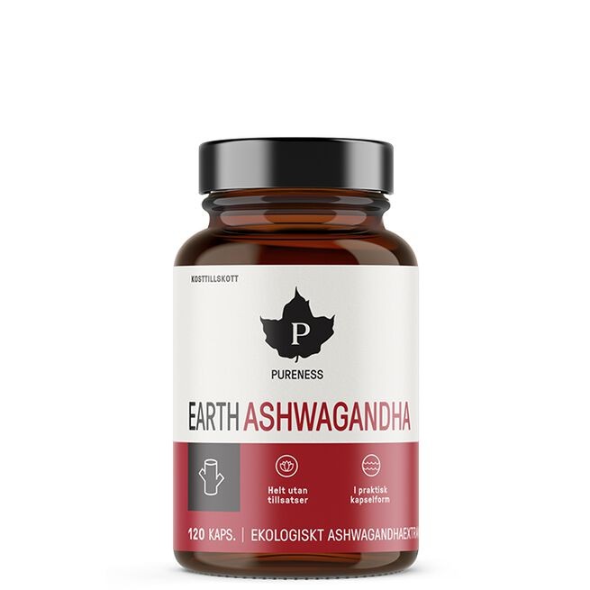 Earth Ashwagandha 120 kapslar Pureness