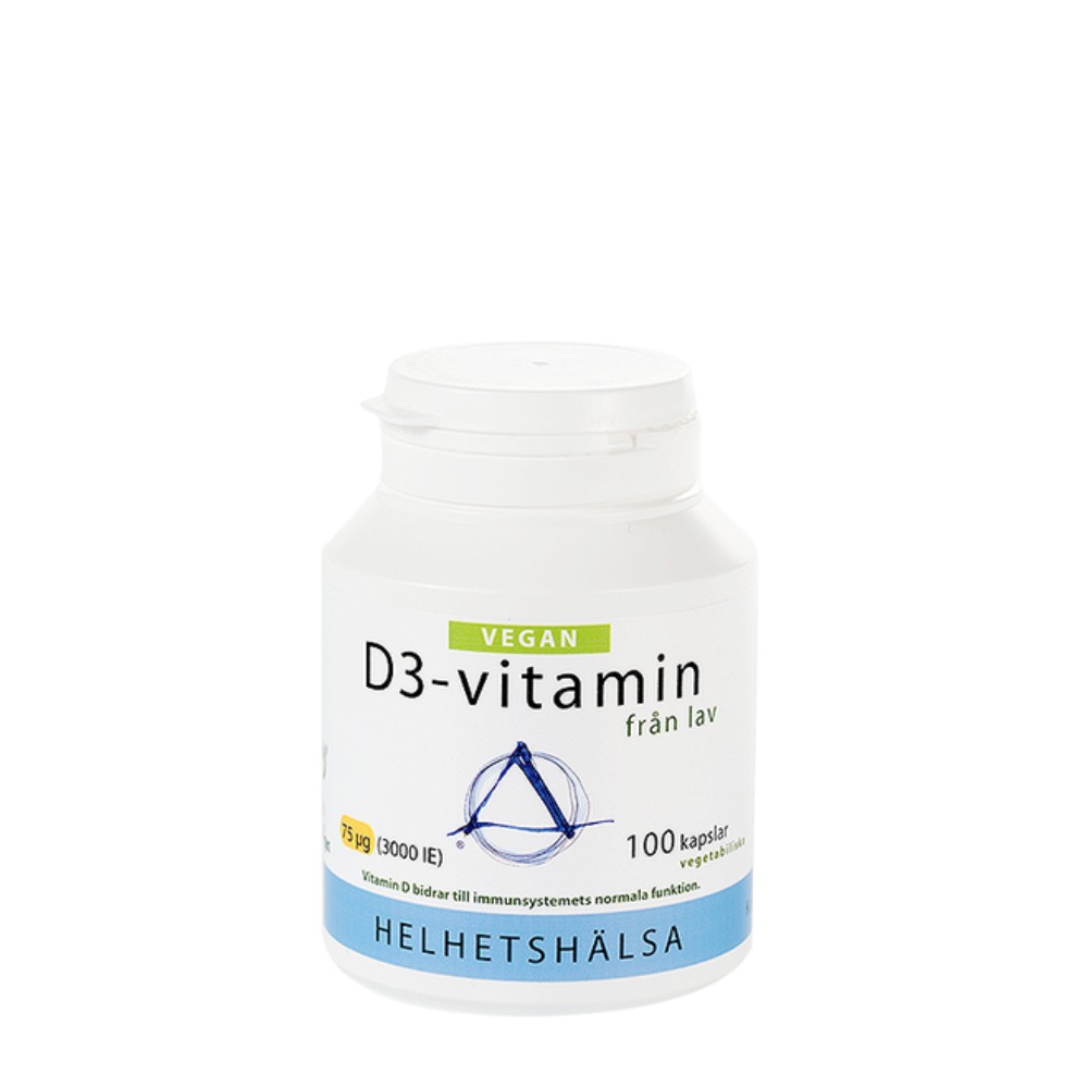 D3-vitamin Vegan 75 mcg 3000 IE 100 kapslar