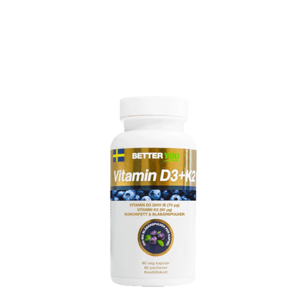 BetterYou Vitamin D3 K2 60 kapslar kosttillskott