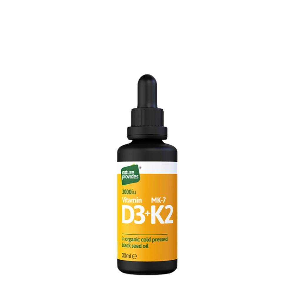 Flytande D3 K2 30ml Nature Provides vitamin d3 k2 droppar