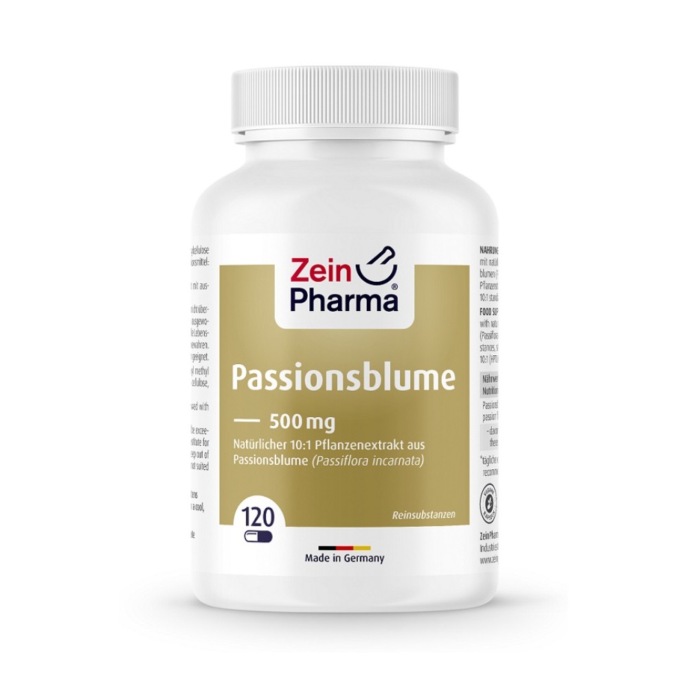 Zein Pharma Passionsblomma 500 mg 120 kapslar