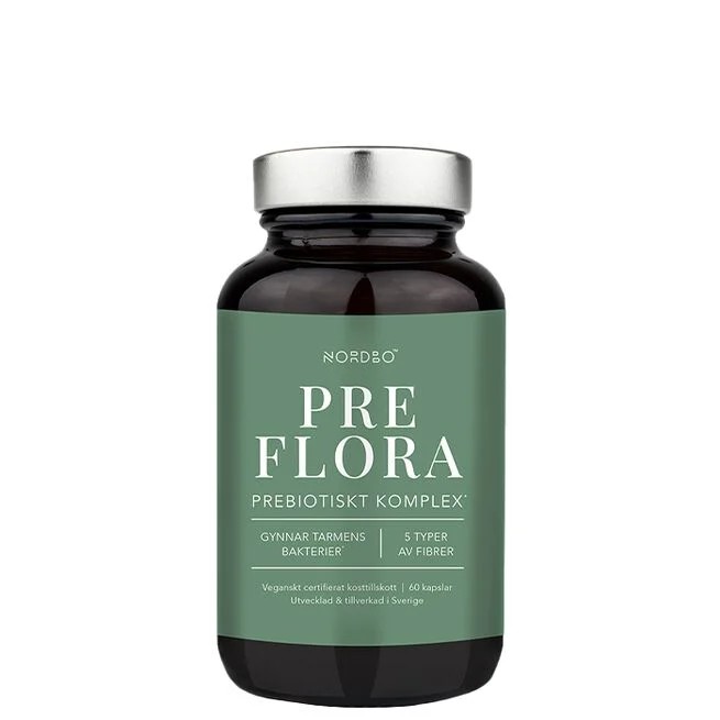 PreFlora Prebiotika 60 kapslar Nordbo – bästa prebiotika 2026